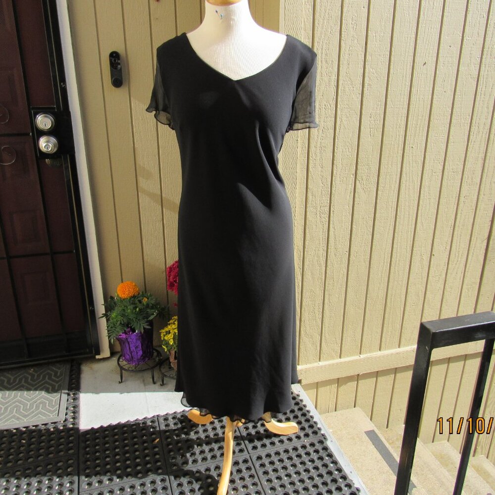 #434 WOMAN'S LONG BLACK SHEATH DRESS BY JONES NEW YORK  (SIZE 16W)